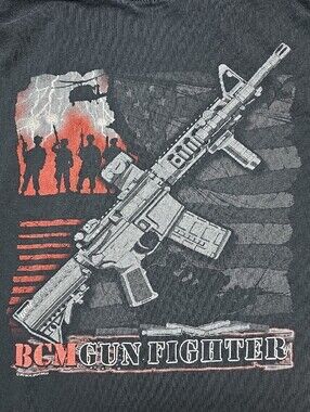 BCM Bravo Company Manufacturing Gun Fighter AR-15 Graphic Tee Shirt Sz XL